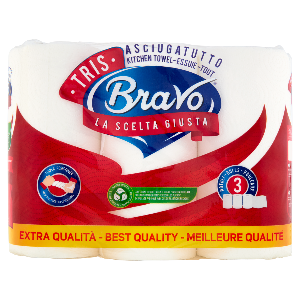 Bravo Tris Asciugatutto 3 pz