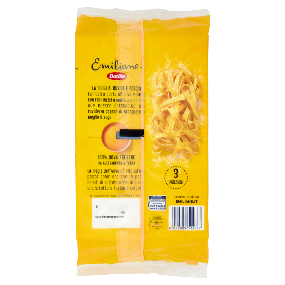 Barilla Emiliane Fettuccine Pasta all'Uovo 250 g