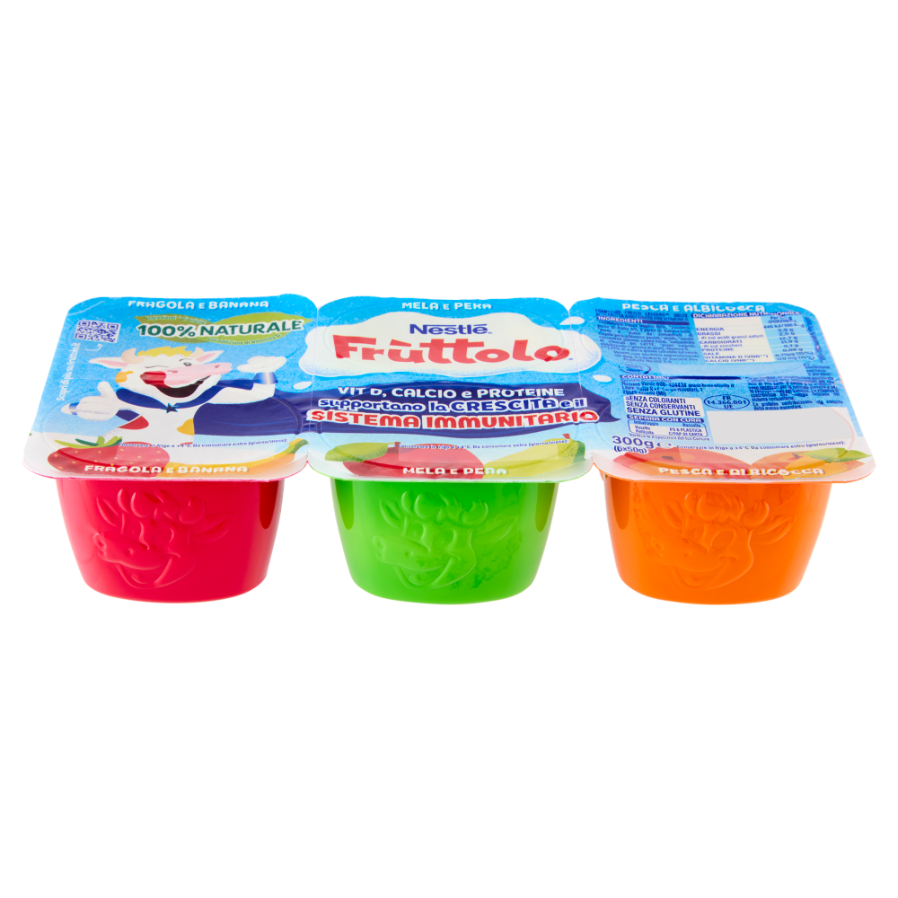 NESTLÉ FRUTTOLO Maxi Duo Fragola - Vaniglia 4 x 100 g
