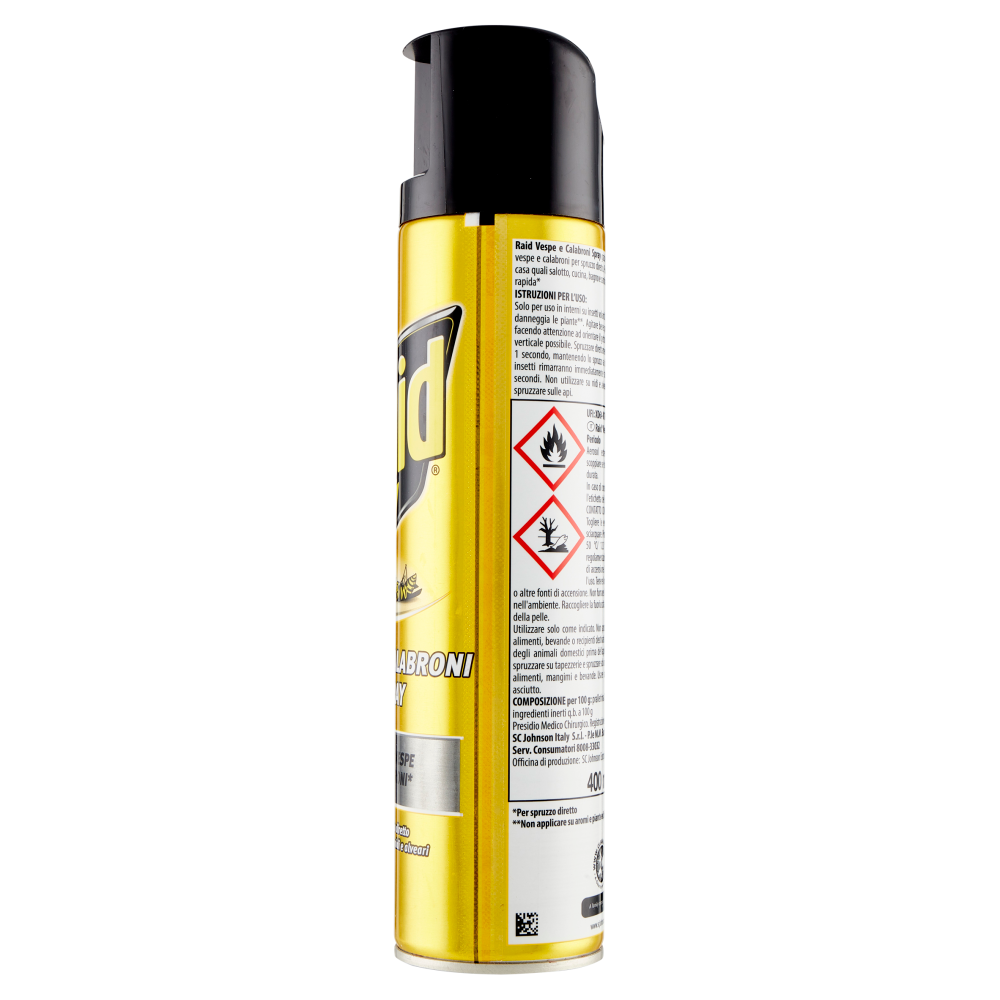 Raid Vespe e calabroni, spray aerosol, 1 bombola da 400 ml