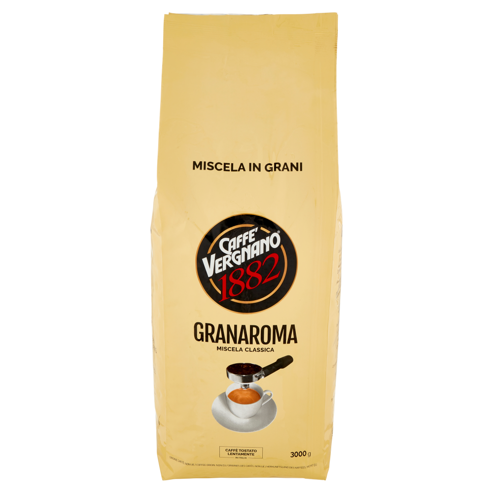Caff&egrave; Vergnano 1882 Granaroma Miscela Classica Miscela in Grani 3000 g