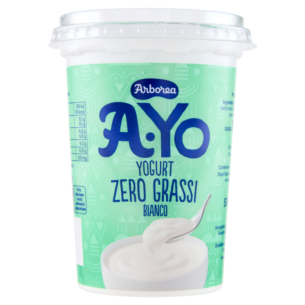 Arborea A-Yo Yogurt Zero Grassi Bianco 500 g