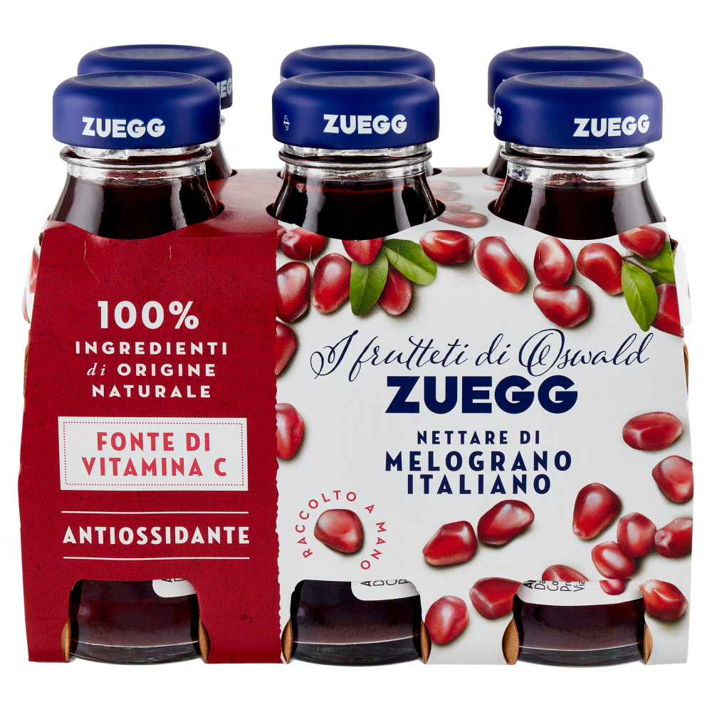 Zuegg I frutteti di Oswald Nettare di Melograno Italiano 6 x 125 ml