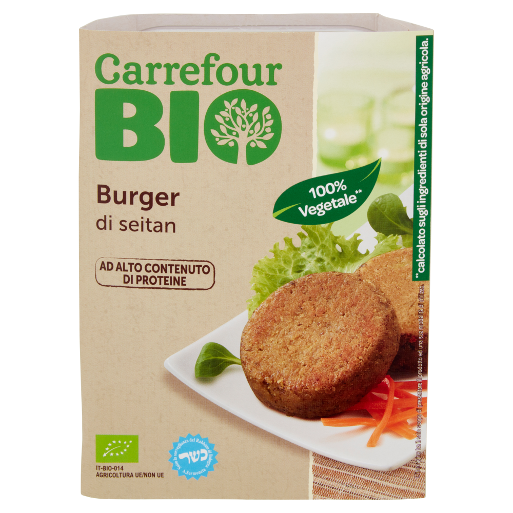 Carrefour Bio Burger di seitan 2 x 80 g Carrefour