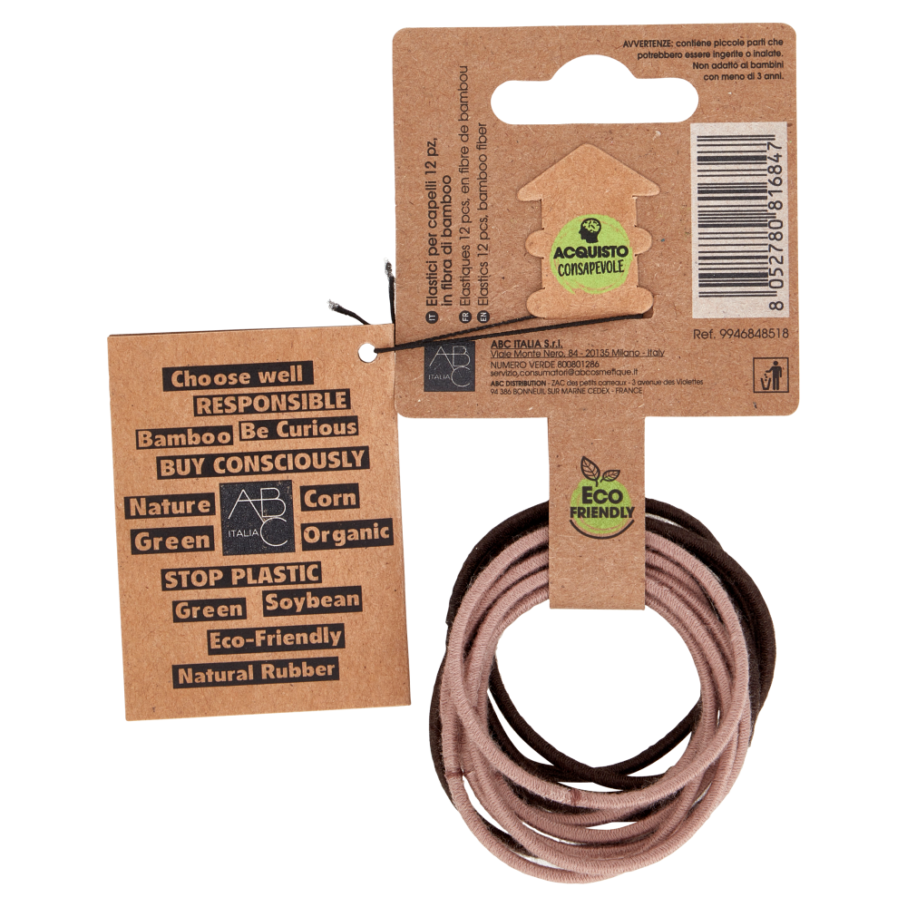 Franck Provost fibre di bamboo Elastici per capelli 12 pz