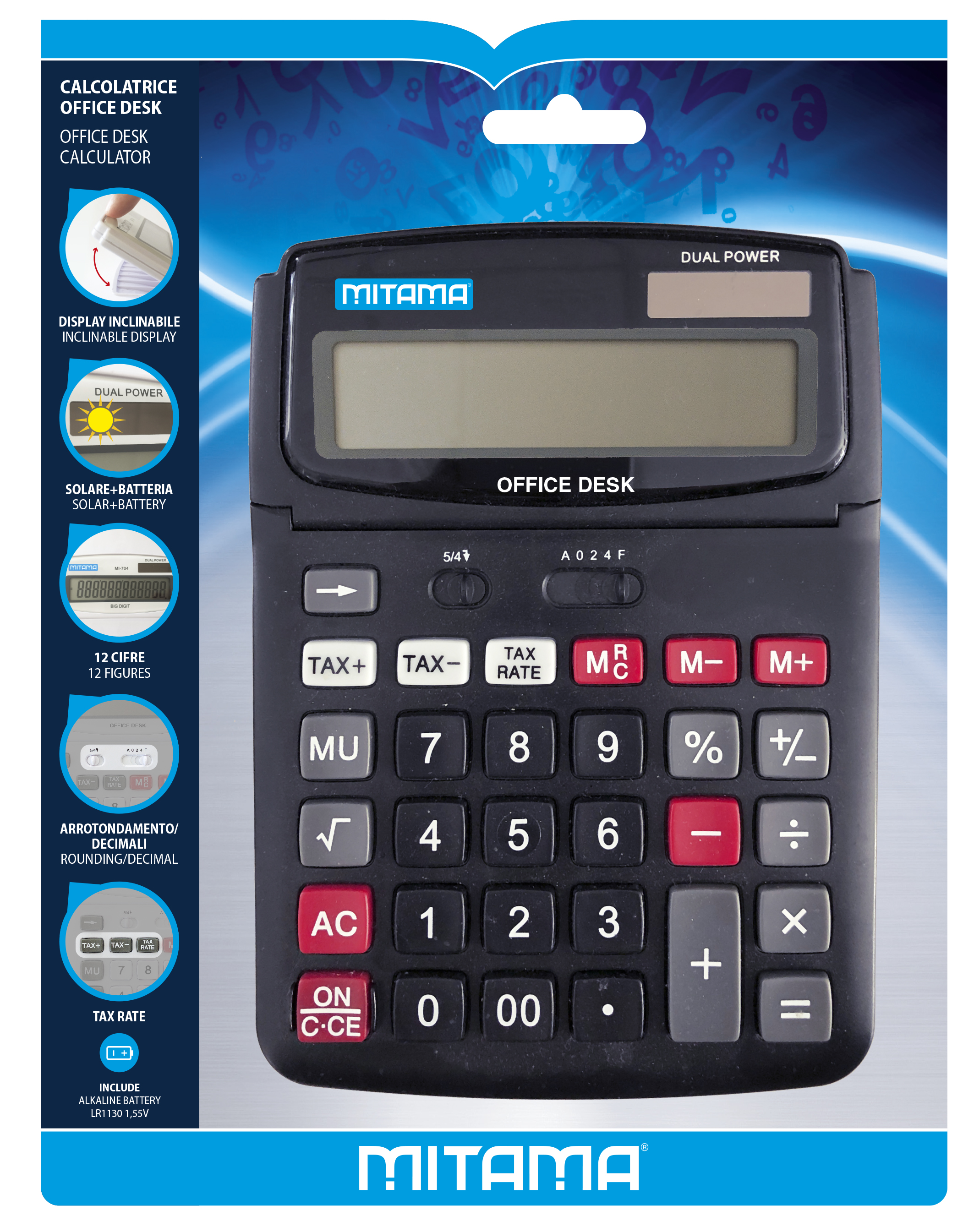 Mitama Calcolatrice Office Desk Genius