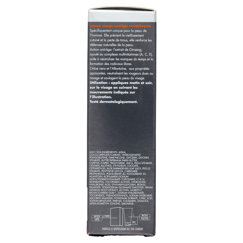 Dermolab Uomo crema viso anti età rivitalizzante 50 ml