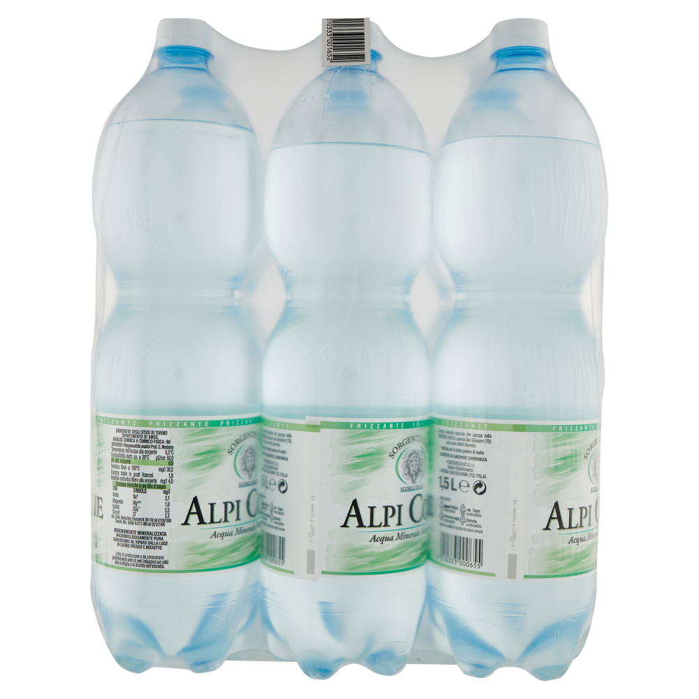 Alpi Cozie Sorgente Oro Frizzante 6 x 1,5 L