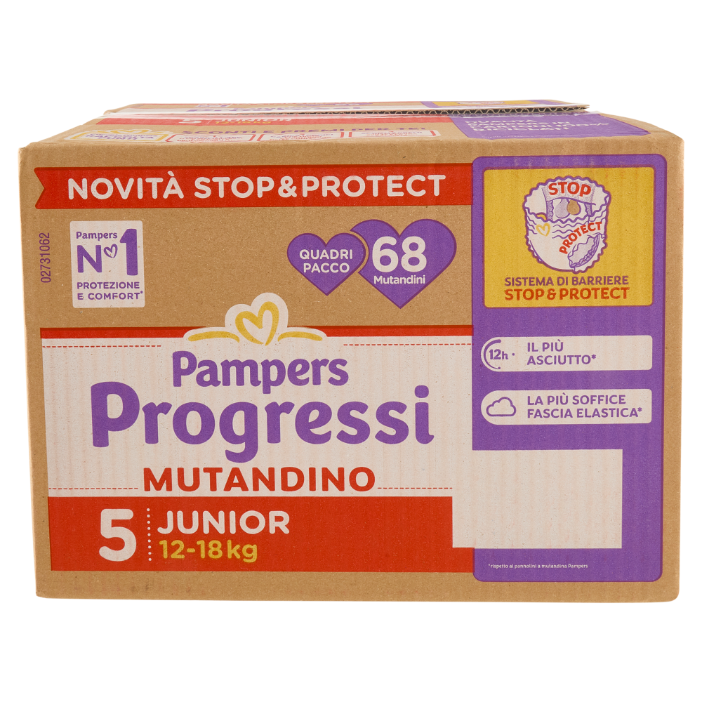 Pampers Progressi Mutandino Junior 68 pz