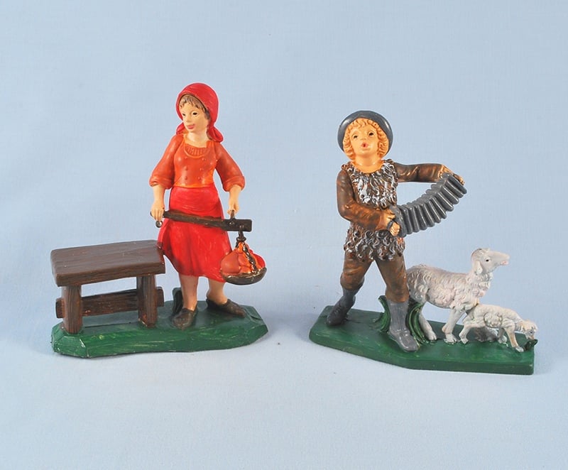 Carrefour Busta 1 Pz. Pastore Doppio cm.10 Plastica 13 Assort.