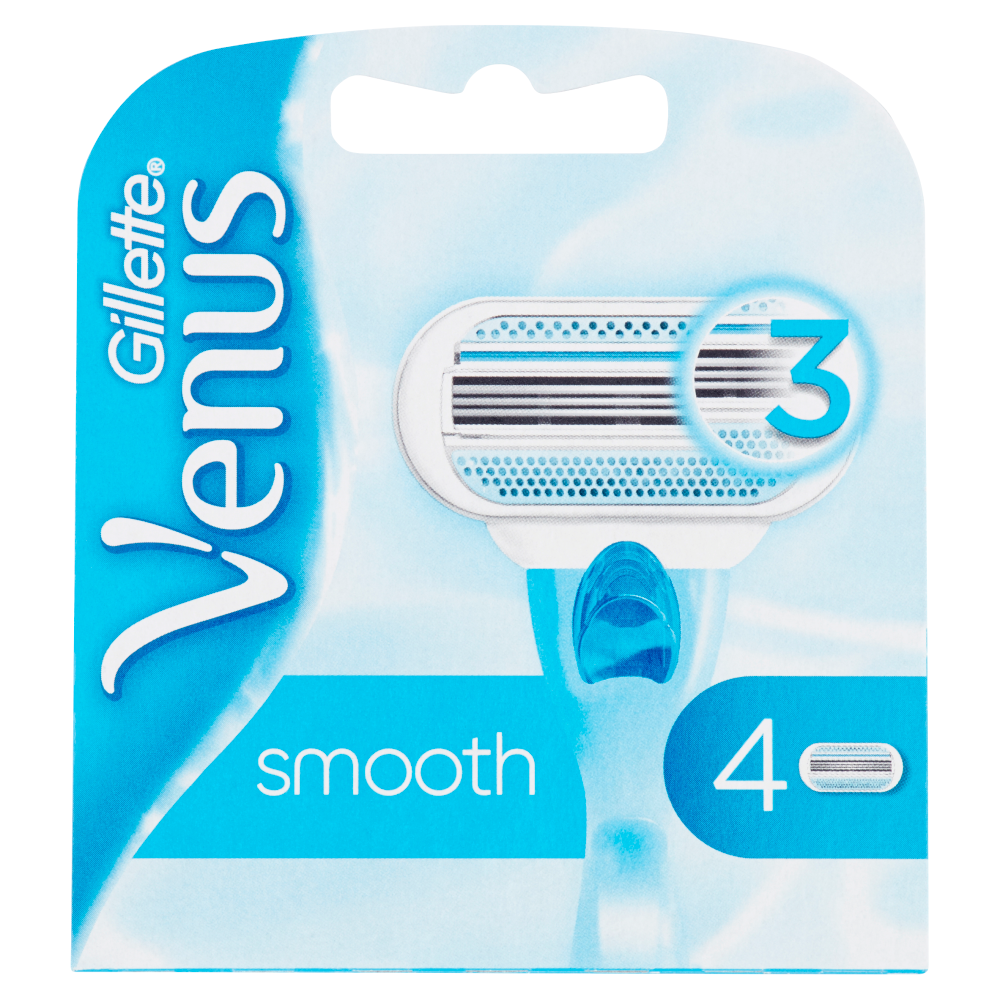 Gillette Venus Smooth Lame per Rasoio da Donna 4 Ricariche