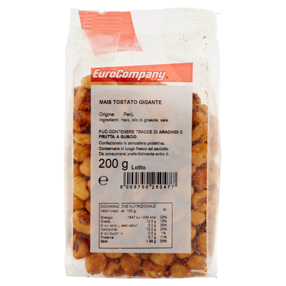 EuroCompany linea Snack Mais Gigante 200 g