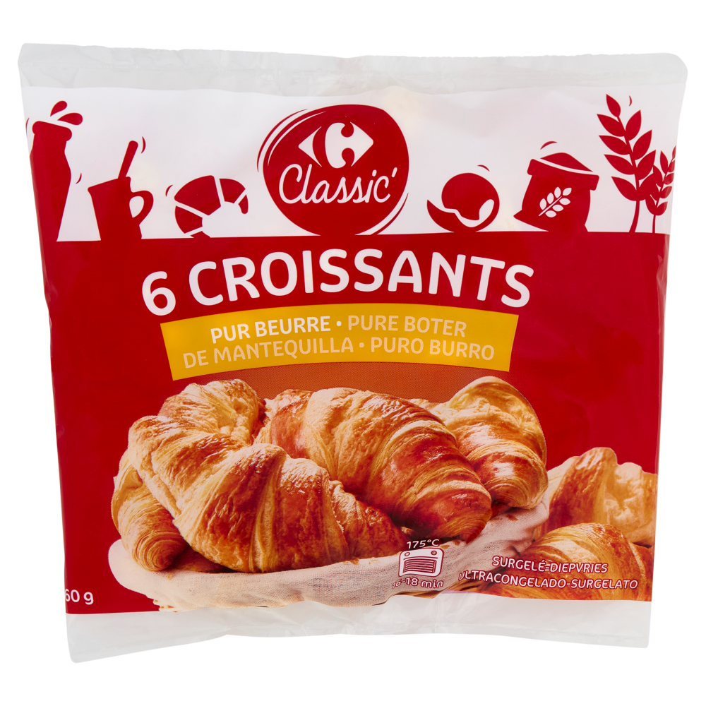 Carrefour Classic 6 Croissants Surgelato 360 g