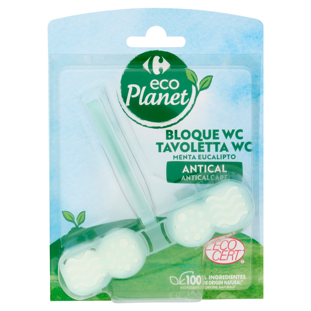 Carrefour eco Planet Tavoletta WC Menta Eucalipto Anticalcare 48 g