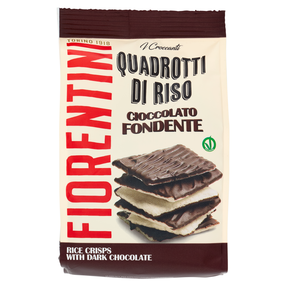 Fiorentini i Croccanti Quadrotti di Riso Cioccolato Fondente 80 g