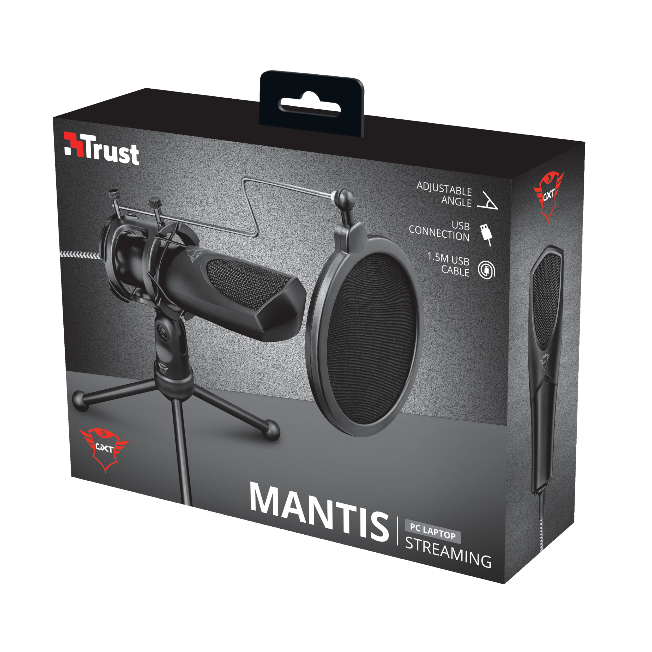 Trust GXT 232 Mantis Nero Microfono per PC