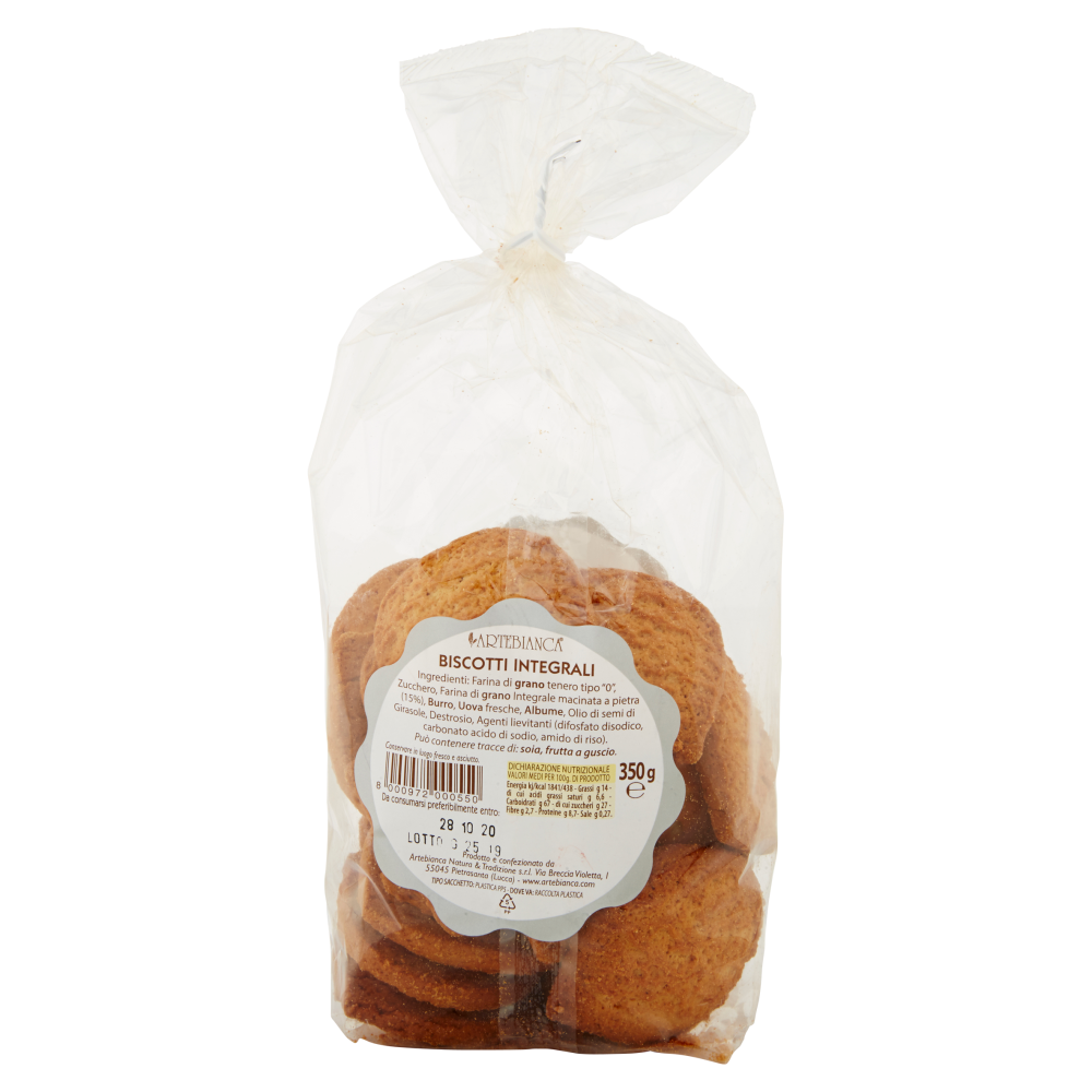 Artebianca Biscotti Integrali 350 g