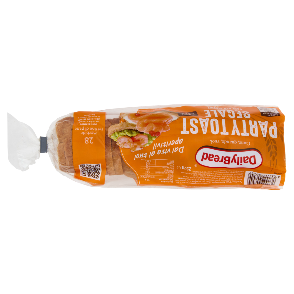 DailyBread Party Toast Segale Pane per Tartine 250 g