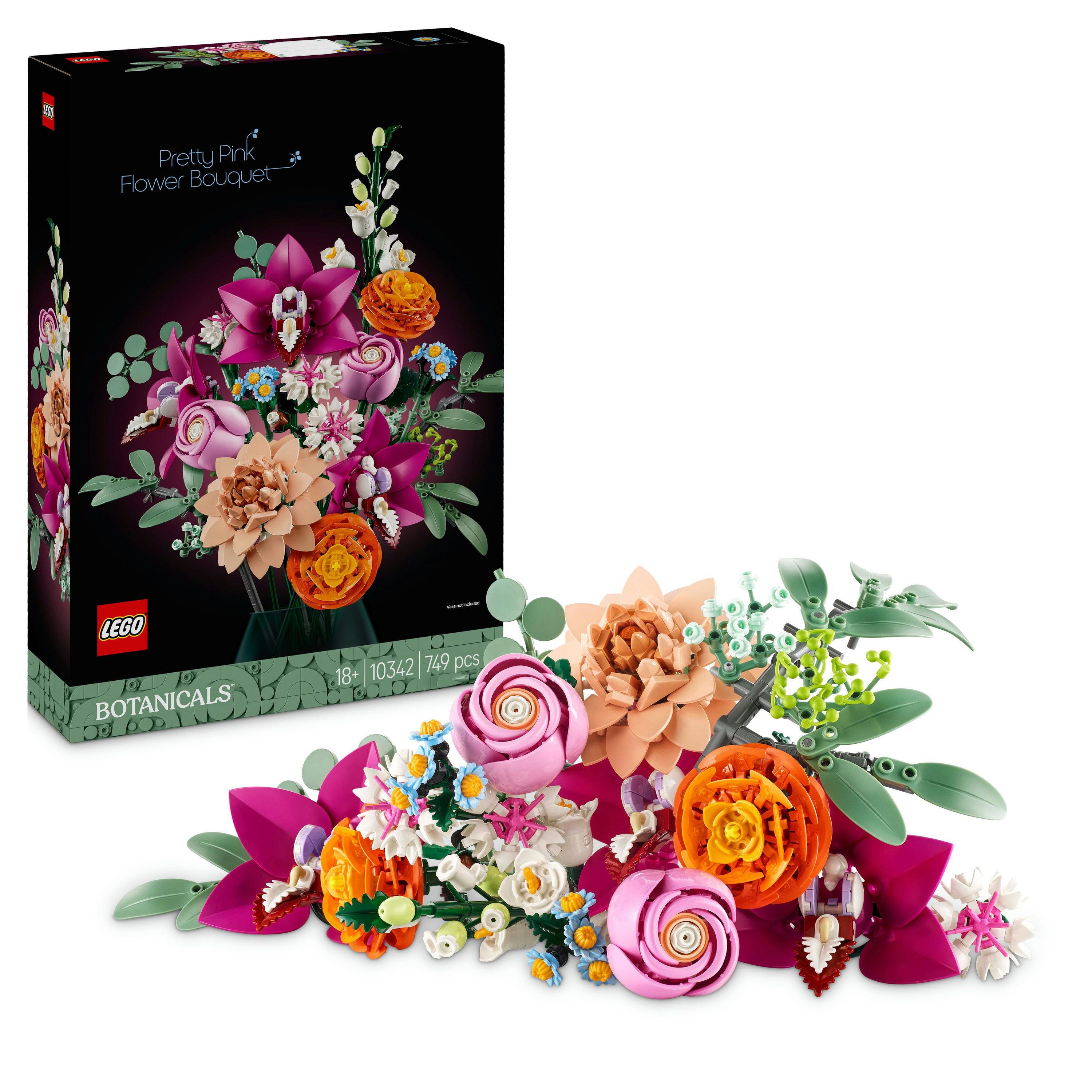 LEGO Botanicals Bouquet di fiori rosa
