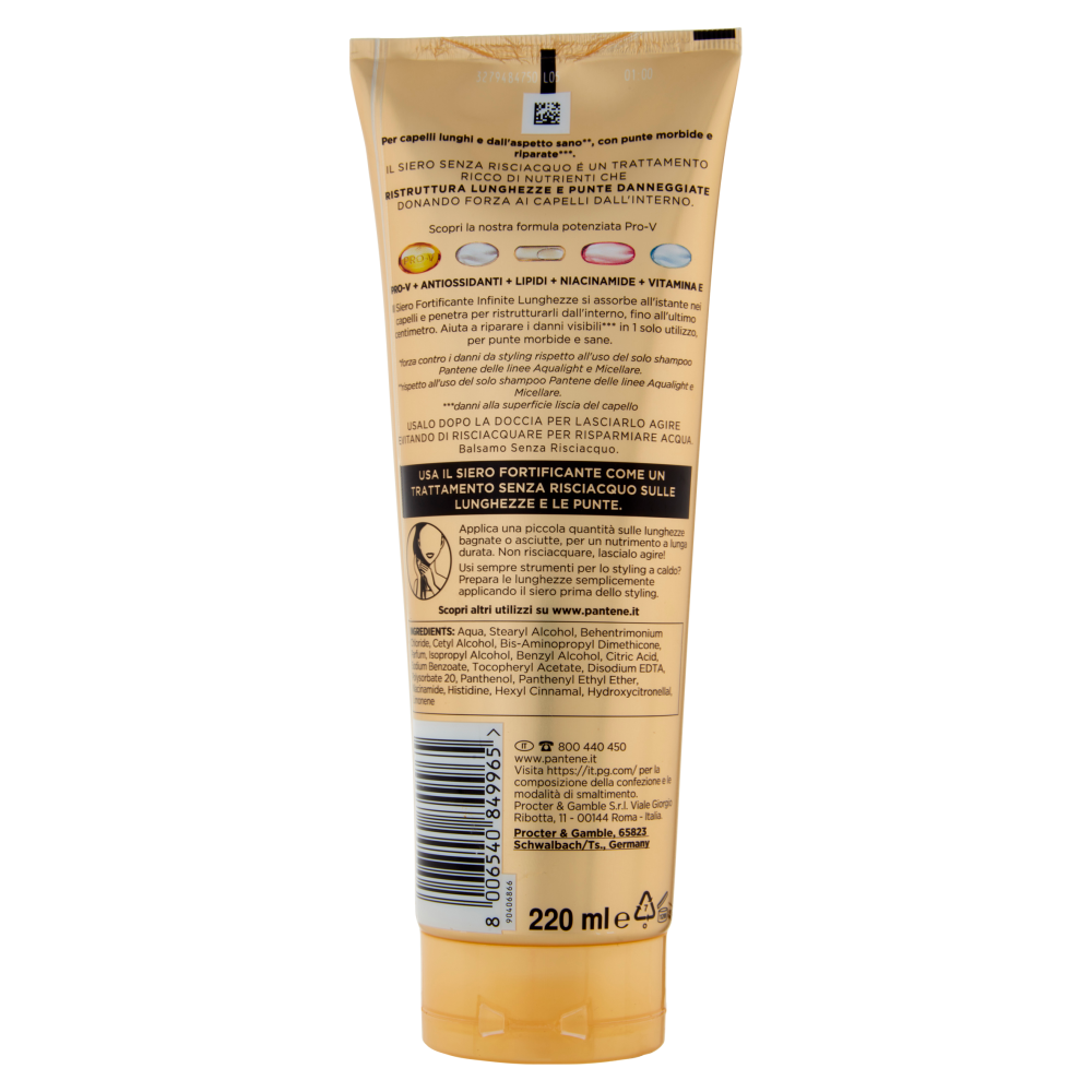 Pantene Pro-V Infinite Lunghezze Siero Fortificante 220 ml