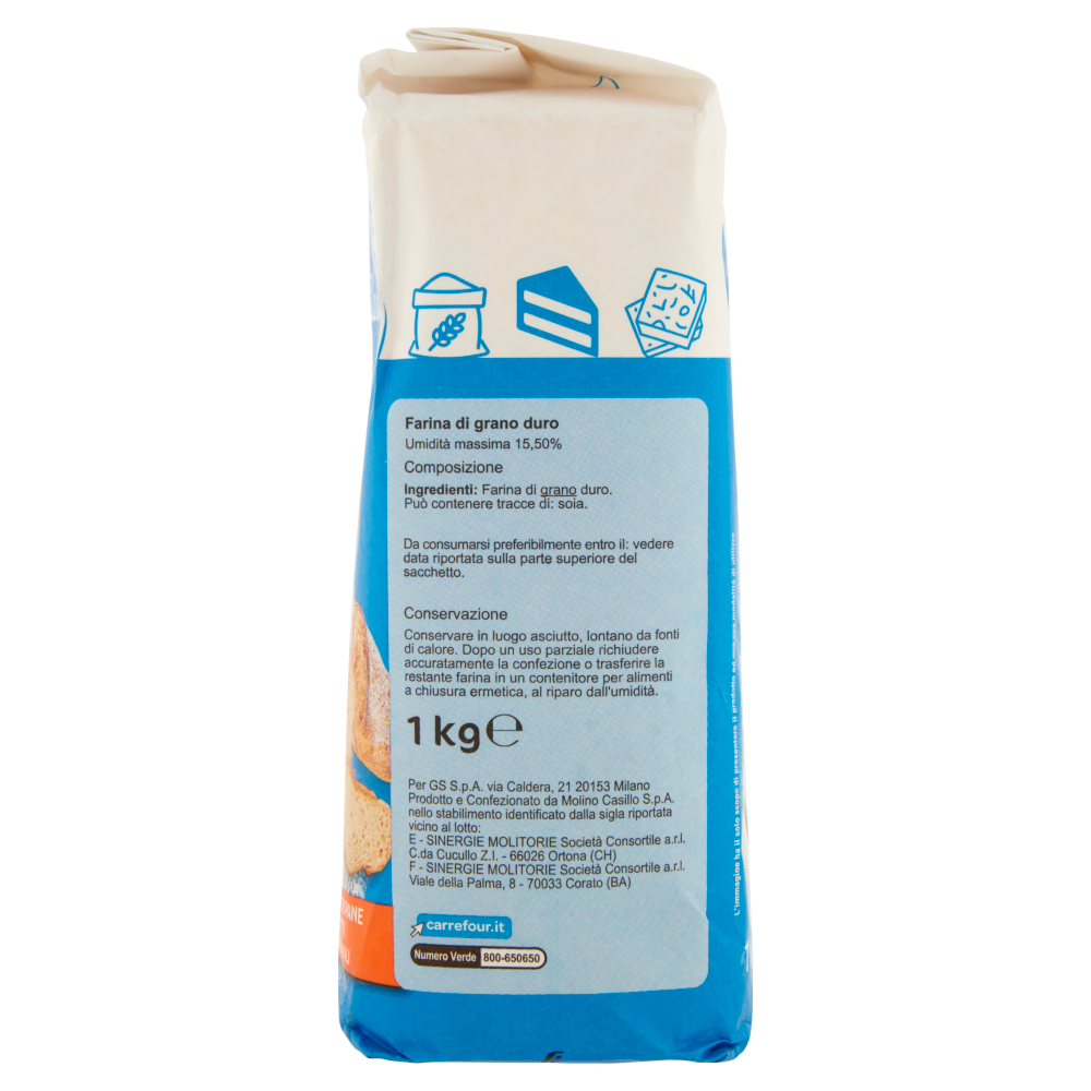Carrefour Classic Farina di Grano Duro 1 kg