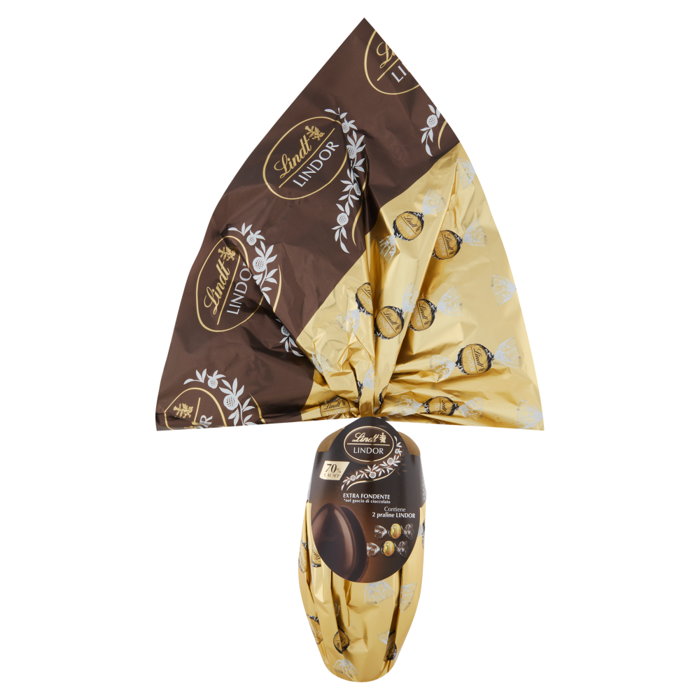 Lindt Lindor Uova di cioccolato Pasqua Cioccolato fondente 70% 150g