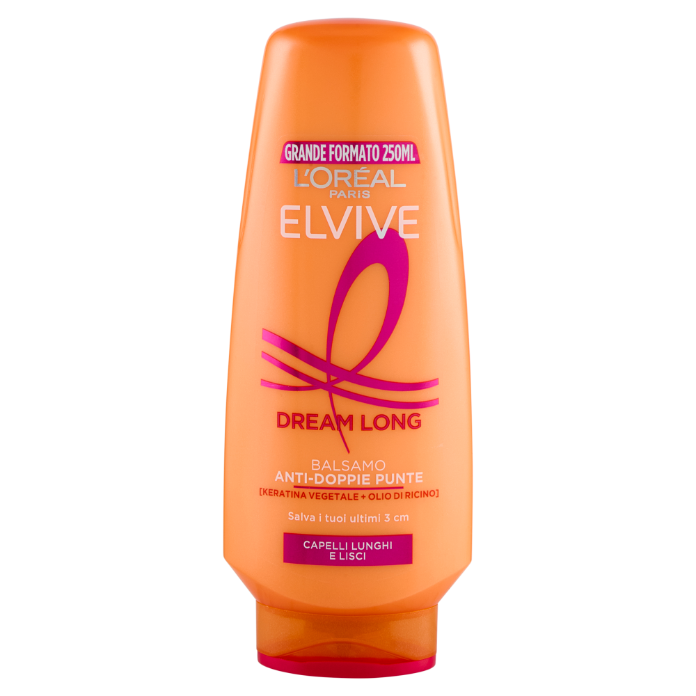 Elvive Dream Long Balsamo Anti-Doppie Punte, per Capelli Lunghi e Lisci, 250 ml