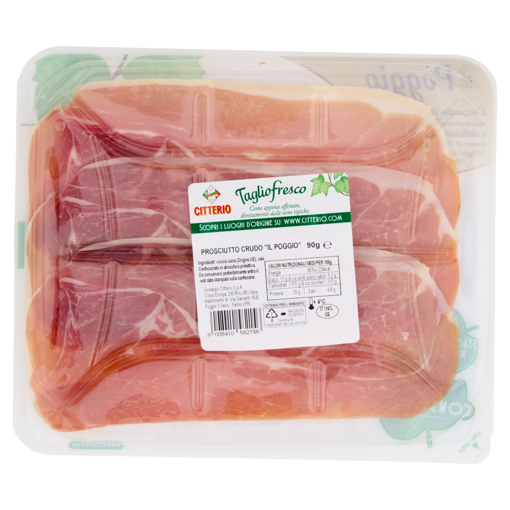 Citterio Tagliofresco il Prosciutto Crudo il Poggio 90 g