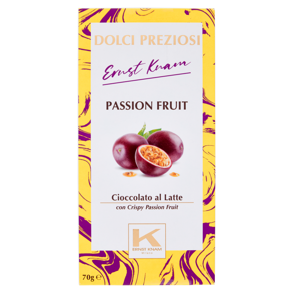 Dolci Preziosi Ernst Knam Tavoletta Cioccolato al Latte con Crispy Passion Fruit 70g