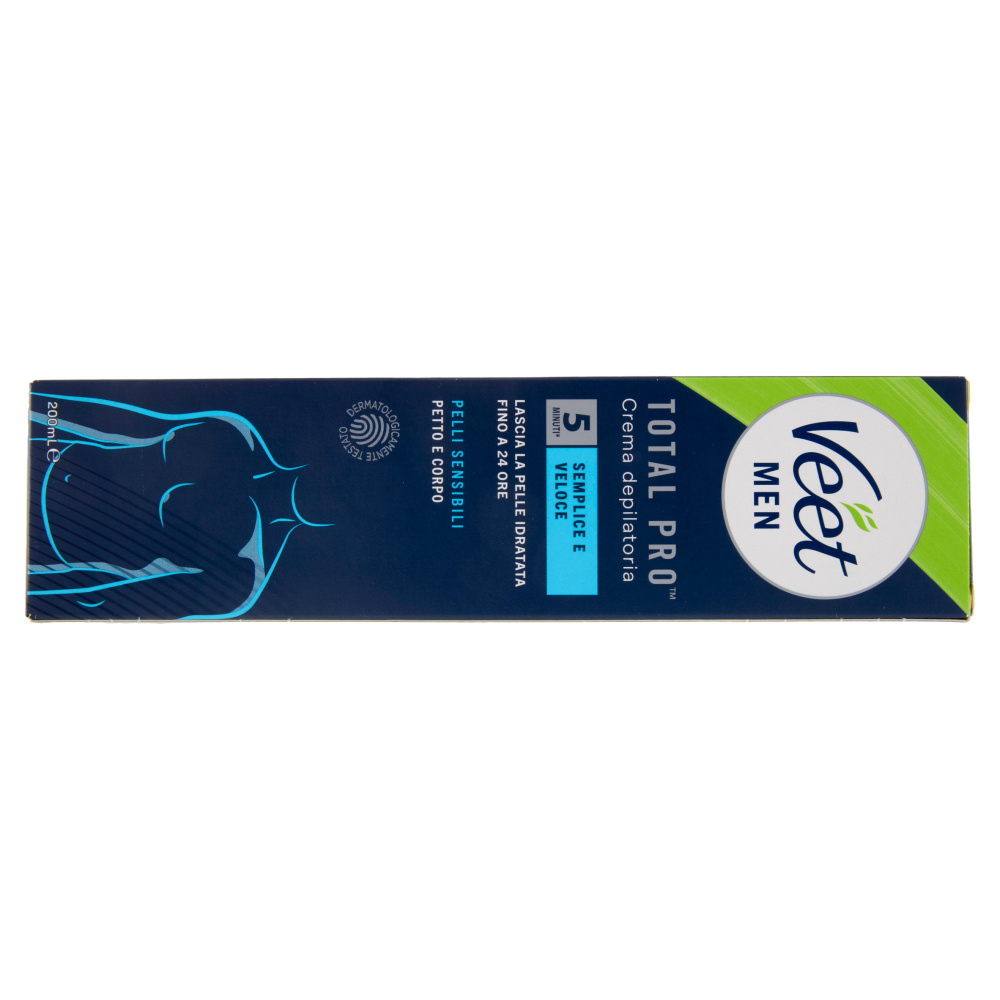 Veet Men Crema Depilatoria Uomo, Pelli Sensibili, 200 ml