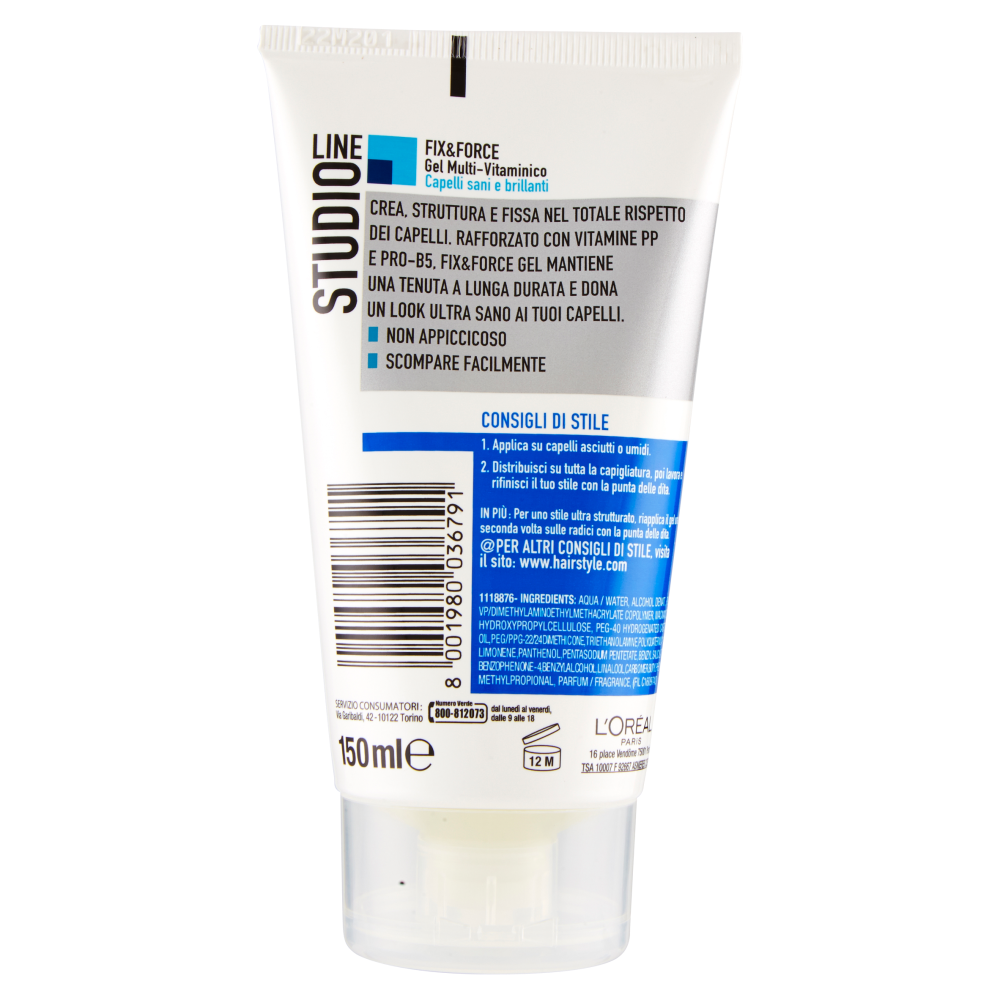L'Oréal Paris Studio Line Fix&Force 6 Gel multi-vitaminico 150 ml