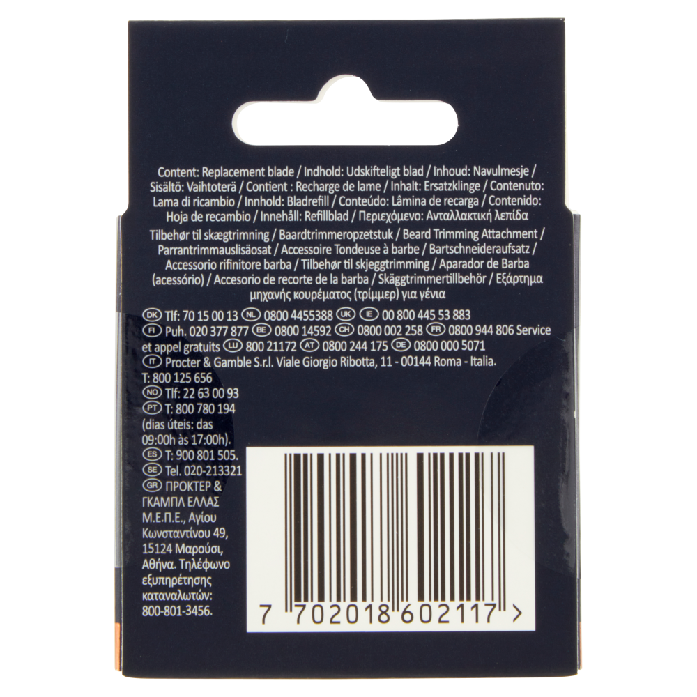 King C. Gillette Lamette di Ricambio per Rasoio Elettrico Regolabarba Uomo Style Master 1 Ricarica