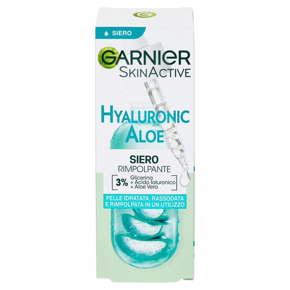 Garnier SkinActive Hyaluronic Aloe Siero Rimpolpante, 30 ml