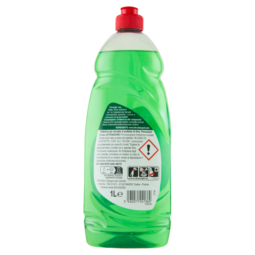 Carrefour Expert Lime Detersivo per Stoviglie 1 L