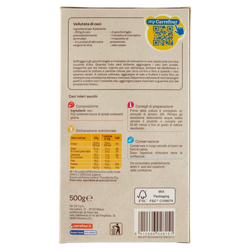 Carrefour Ceci 500 g