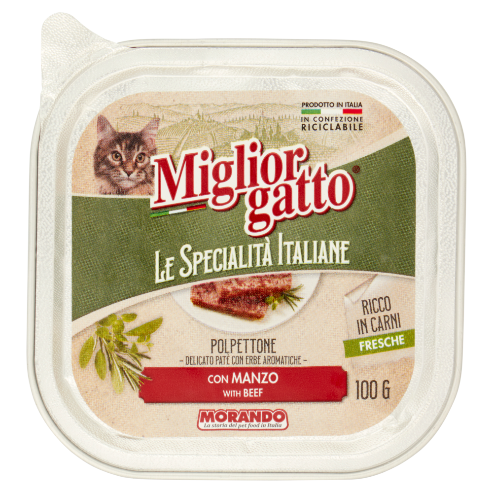 Migliorgatto Le Specialità Italiane Polpettone con Manzo 100 G