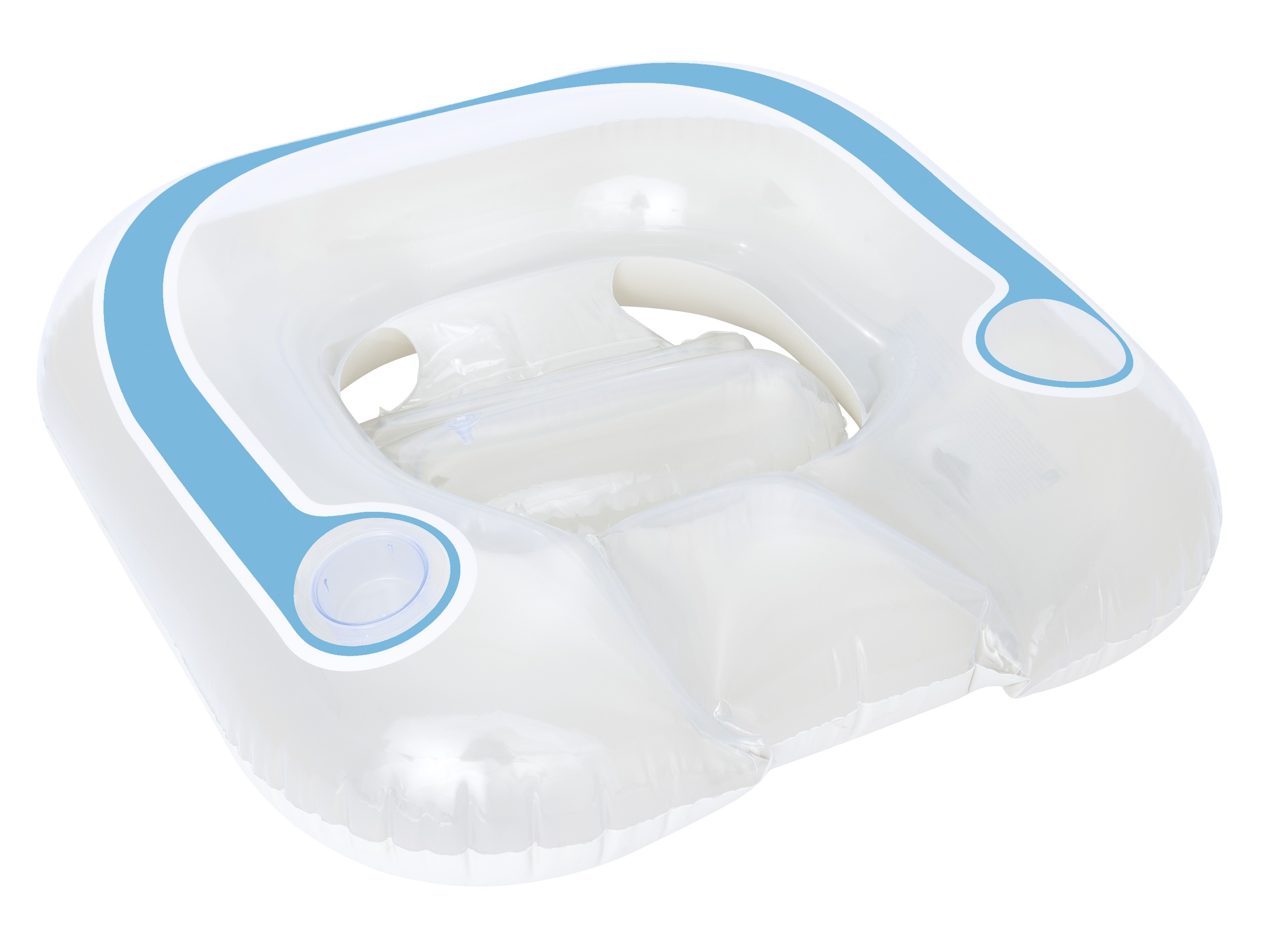 Bestway 43097 galleggiante da piscina e da spiaggia Blu, Trasparente Fantasia Vinile Ciambella da nuoto