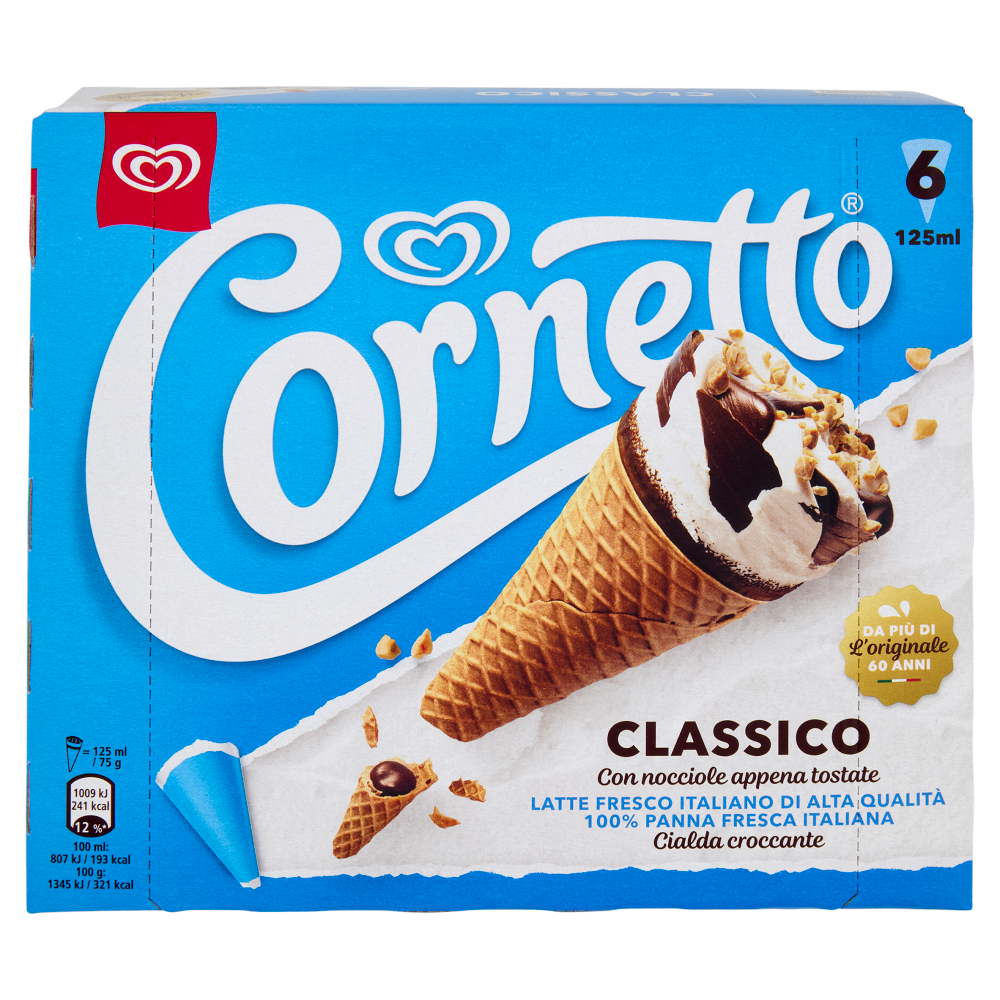 Cornetto Classico 6 x 75 g