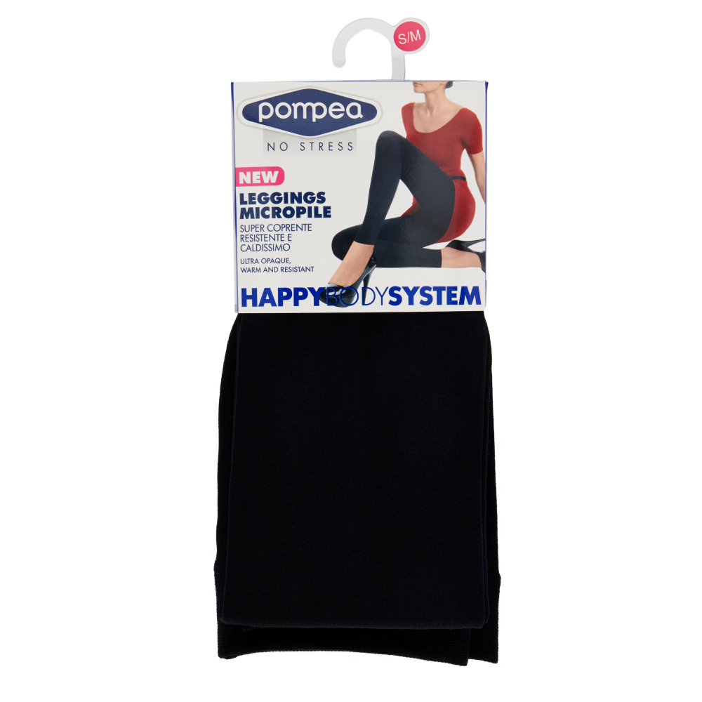 pompea Happy Body System Leggings Micropile Tg. S/M Nero | Carrefour