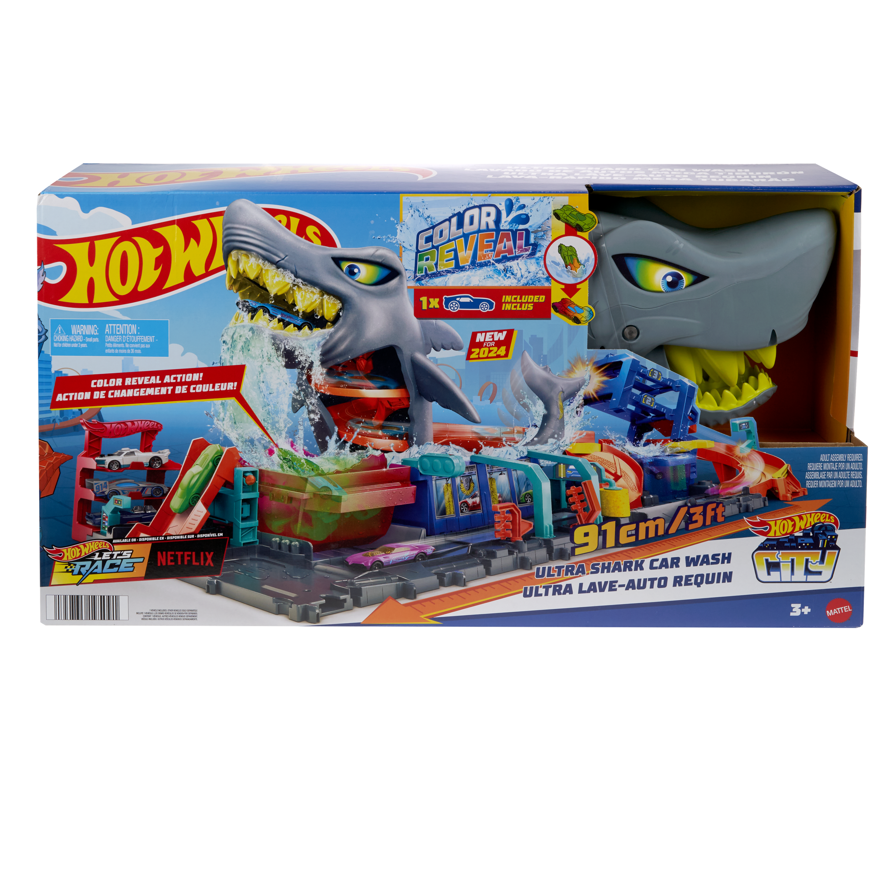 Hot Wheels City Autolavaggio Mega Squalo
