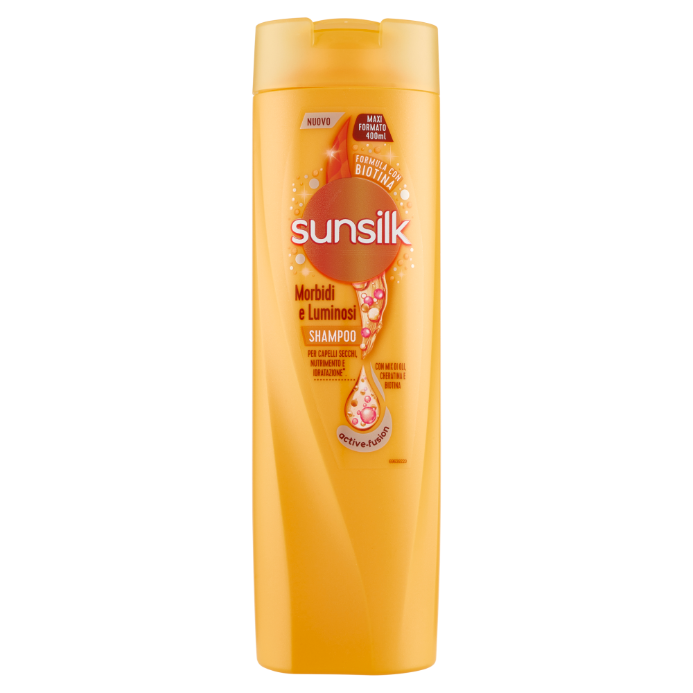 sunsilk Morbidi e Luminosi Shampoo per Capelli Secchi 400 mL