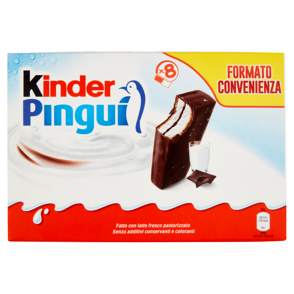 Kinder Pinguì Cioccolato 8 x 30 g Carrefour