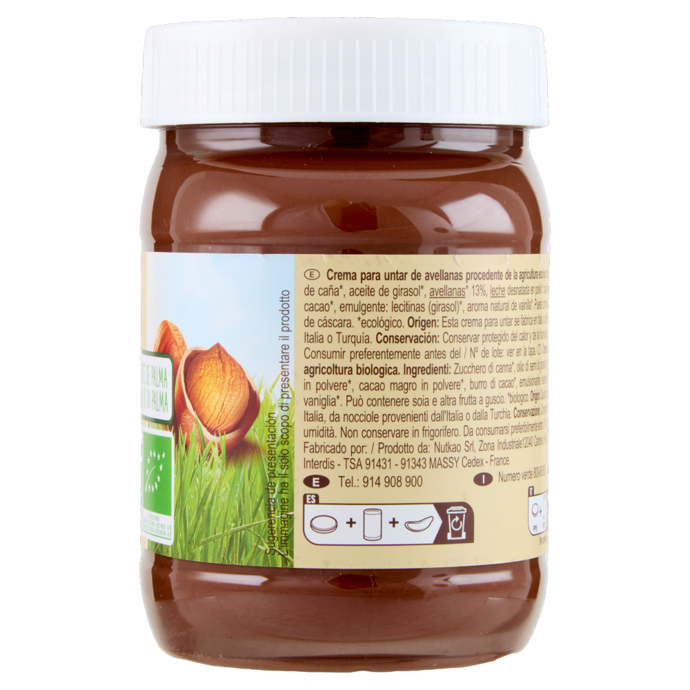 Carrefour Bio Crema spalmabile 13% di nocciole 350 g