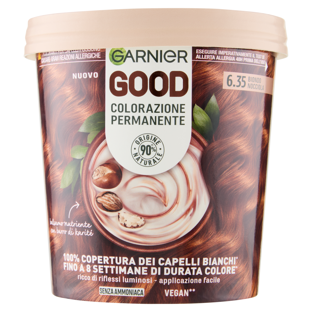 Garnier Good Colorazione Permanente 90% Origine naturale 6.35 Biondo Nocciola