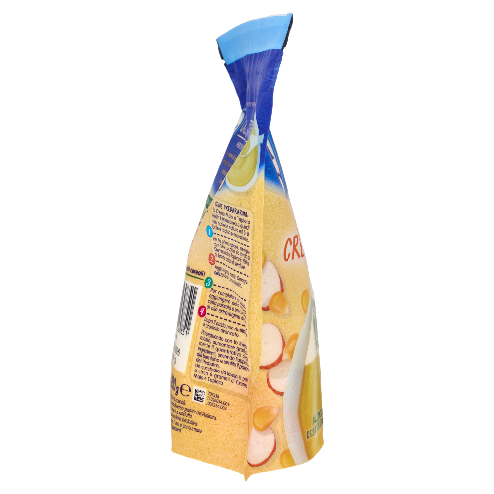 MELLIN Crema Mais&Tapioca,Confezione Apri&Chiudi, dall'inizio dello Svezzamento, Senza Glutine,200g