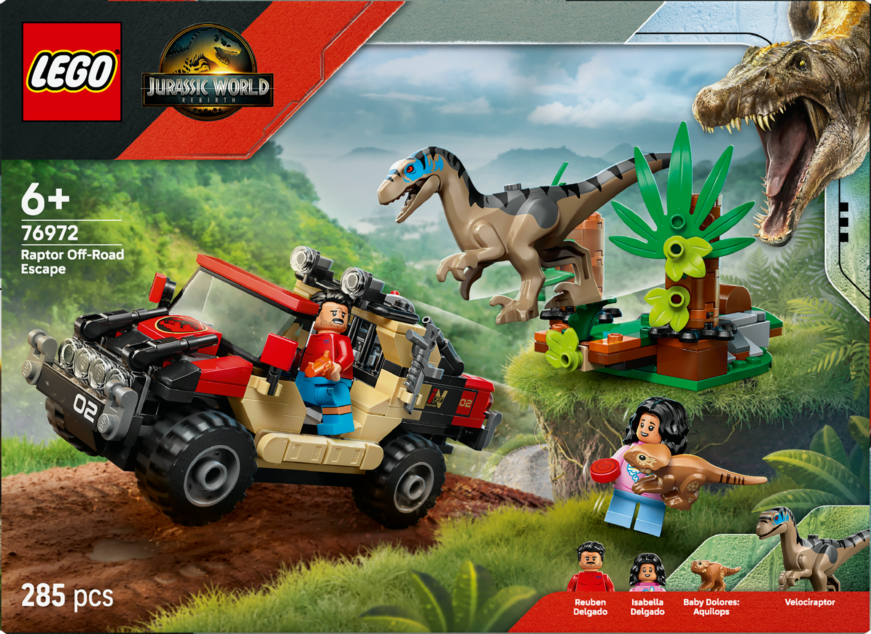 LEGO Jurassic World Fuga dal Raptor sul fuoristrada