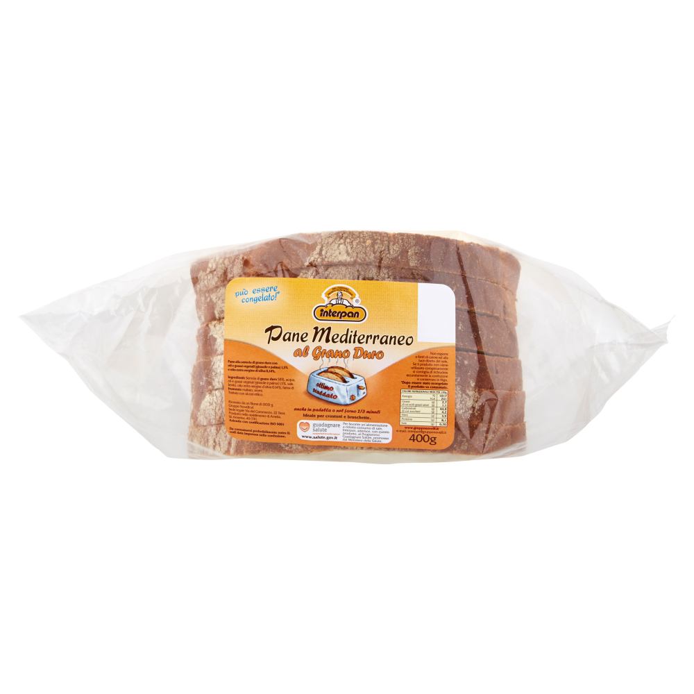 Interpan Pane Mediterraneo al Grano Duro 400 g