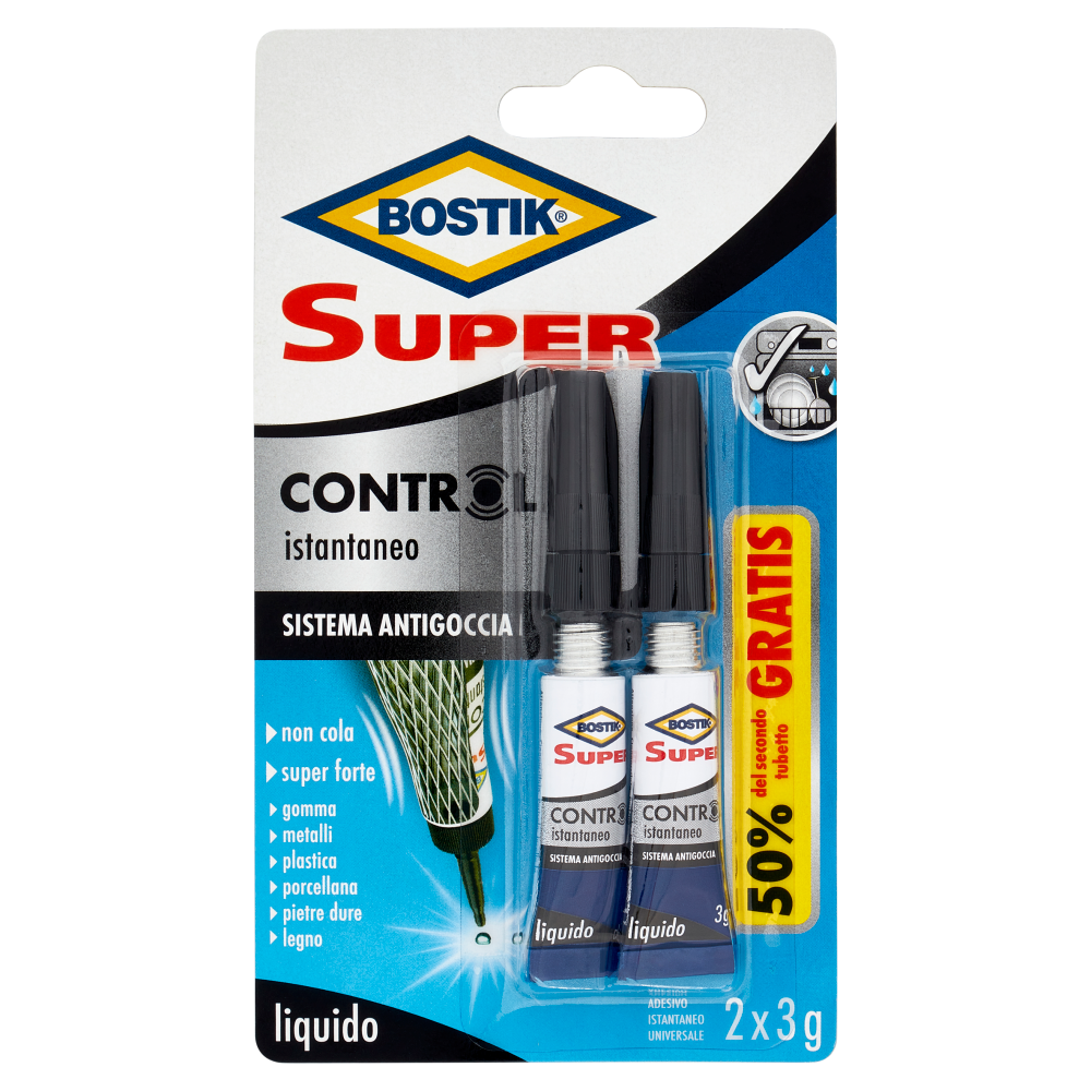 Bostik Super Control istantaneo liquido 2 x 3 g