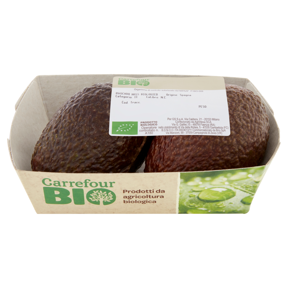 Carrefour Bio Avocado Hass Biologico 300 g