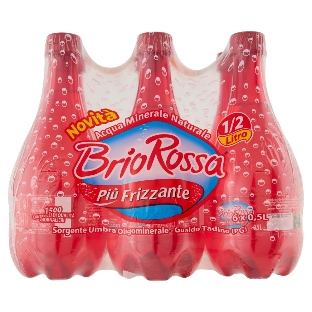Brio Rossa Pi&ugrave; Frizzante Gualdo Tadino 6 x 0,5 L